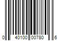 Barcode Image for UPC code 040100007806