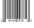 Barcode Image for UPC code 040100007813