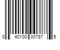 Barcode Image for UPC code 040100007875