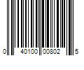 Barcode Image for UPC code 040100008025