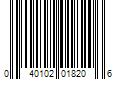 Barcode Image for UPC code 040102018206