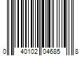 Barcode Image for UPC code 040102046858