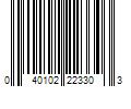 Barcode Image for UPC code 040102223303