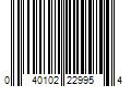 Barcode Image for UPC code 040102229954