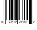 Barcode Image for UPC code 040102233302