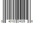 Barcode Image for UPC code 040102240256