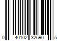 Barcode Image for UPC code 040102326905