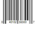 Barcode Image for UPC code 040102383007