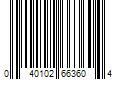 Barcode Image for UPC code 040102663604