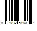 Barcode Image for UPC code 040102681004