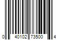 Barcode Image for UPC code 040102735004