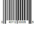 Barcode Image for UPC code 040112000055