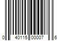 Barcode Image for UPC code 040115000076