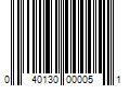 Barcode Image for UPC code 040130000051