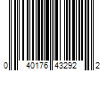 Barcode Image for UPC code 040176432922