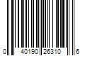 Barcode Image for UPC code 040190263106