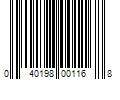 Barcode Image for UPC code 040198001168