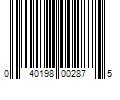 Barcode Image for UPC code 040198002875