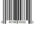 Barcode Image for UPC code 040198003322