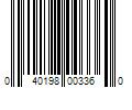 Barcode Image for UPC code 040198003360