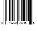 Barcode Image for UPC code 040200000455