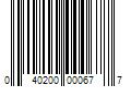 Barcode Image for UPC code 040200000677