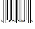 Barcode Image for UPC code 040200001629