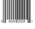 Barcode Image for UPC code 040200002251