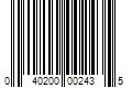 Barcode Image for UPC code 040200002435