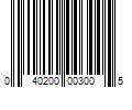 Barcode Image for UPC code 040200003005