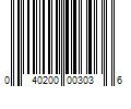 Barcode Image for UPC code 040200003036