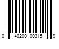 Barcode Image for UPC code 040200003159