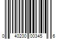 Barcode Image for UPC code 040200003456