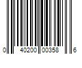 Barcode Image for UPC code 040200003586