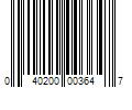 Barcode Image for UPC code 040200003647