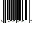 Barcode Image for UPC code 040200003807