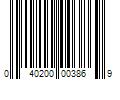 Barcode Image for UPC code 040200003869