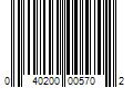 Barcode Image for UPC code 040200005702