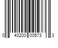 Barcode Image for UPC code 040200005733