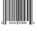 Barcode Image for UPC code 040200005894