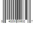 Barcode Image for UPC code 040200006327