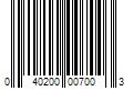 Barcode Image for UPC code 040200007003