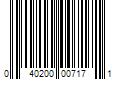 Barcode Image for UPC code 040200007171