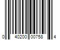 Barcode Image for UPC code 040200007584