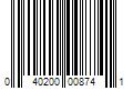 Barcode Image for UPC code 040200008741