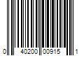 Barcode Image for UPC code 040200009151