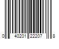 Barcode Image for UPC code 040201222078