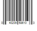 Barcode Image for UPC code 040209586103