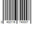 Barcode Image for UPC code 0402116740007