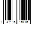 Barcode Image for UPC code 0402311110001